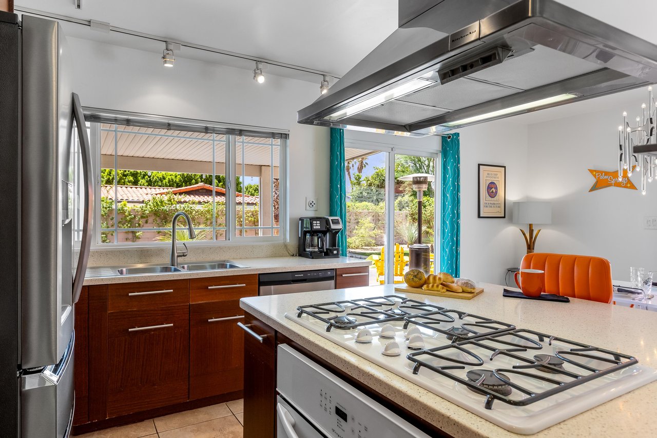 Modern kitchen with updated appliances