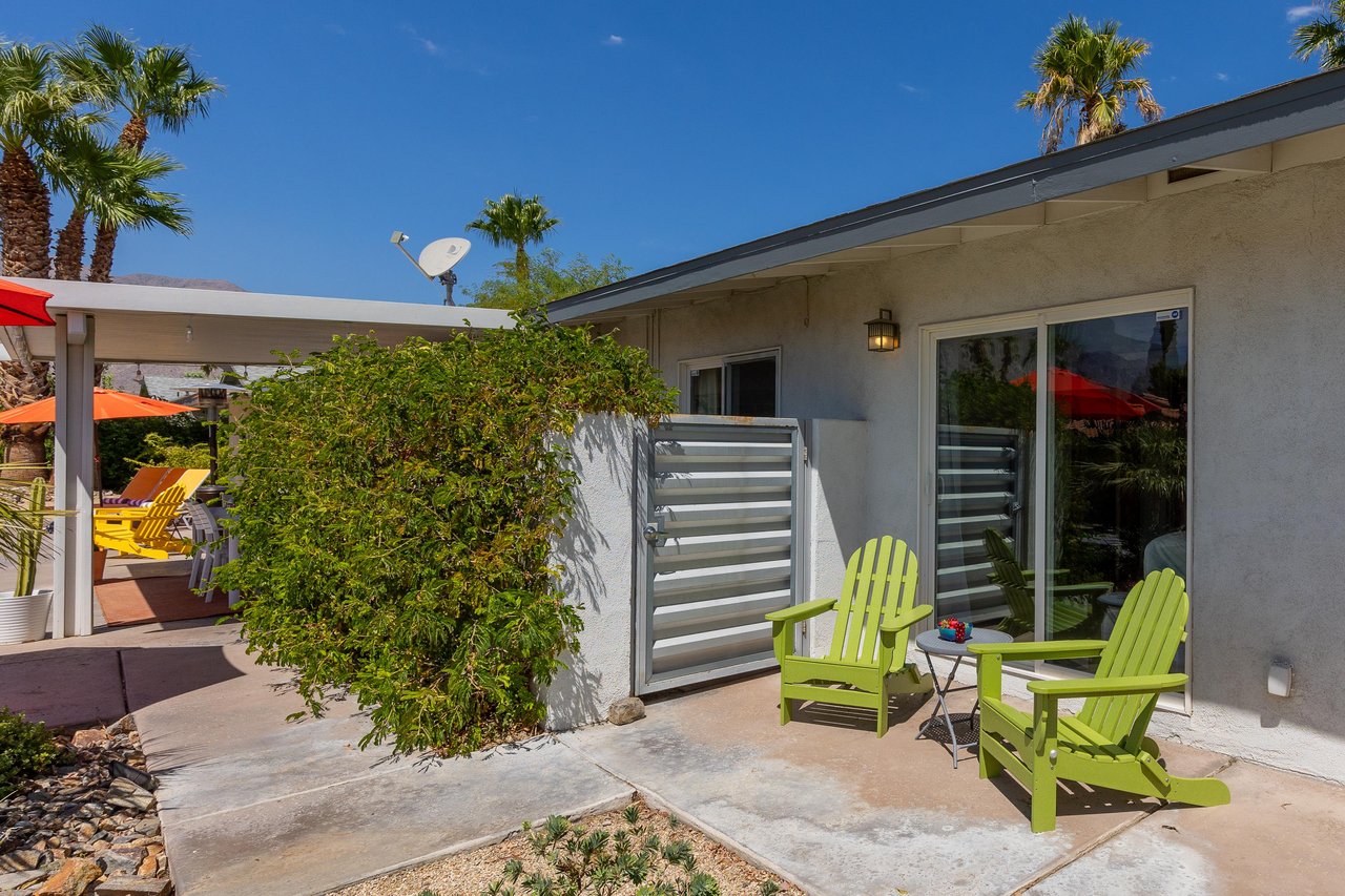 Private bedroom seating area