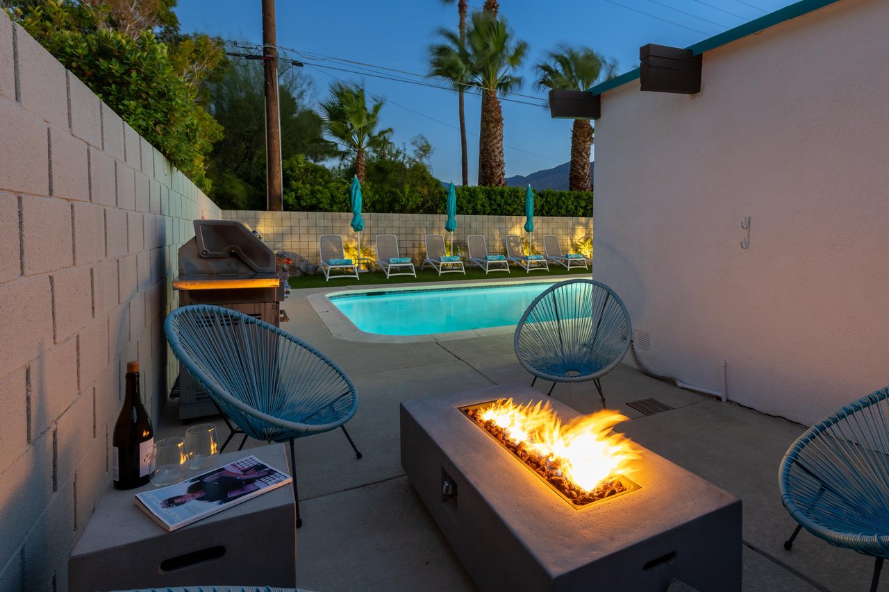 Gather around the firepit for some late night gossip