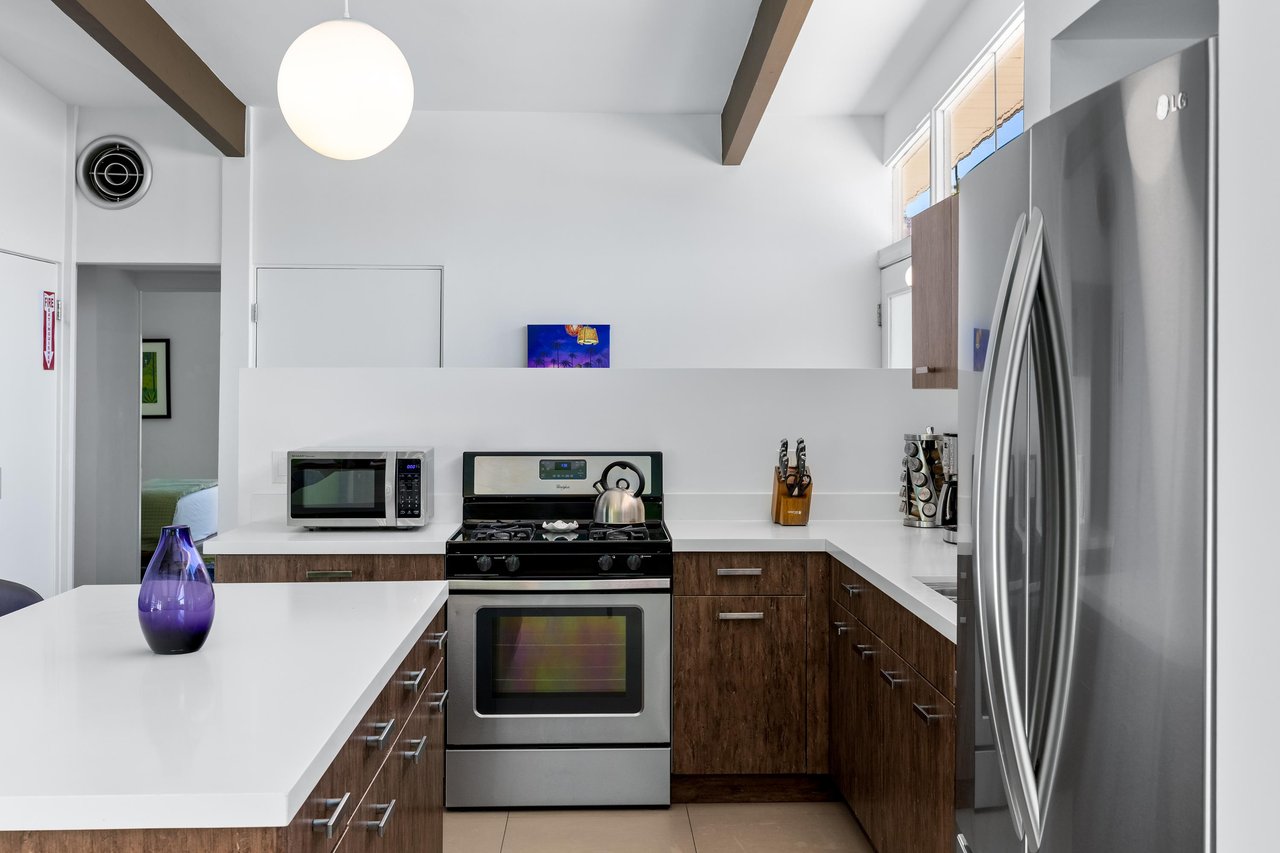 Stainless steel modern appliances