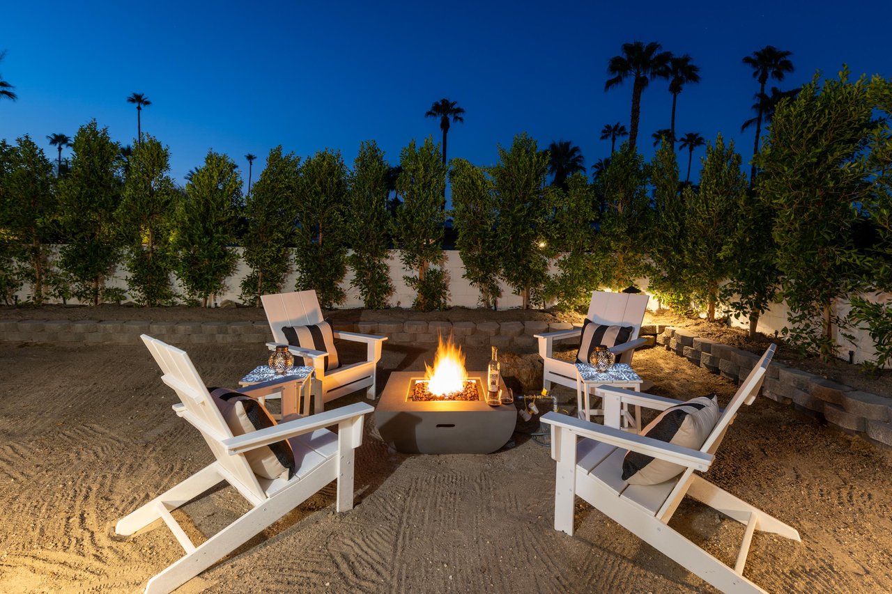 Time for a glass of wine around the firepit