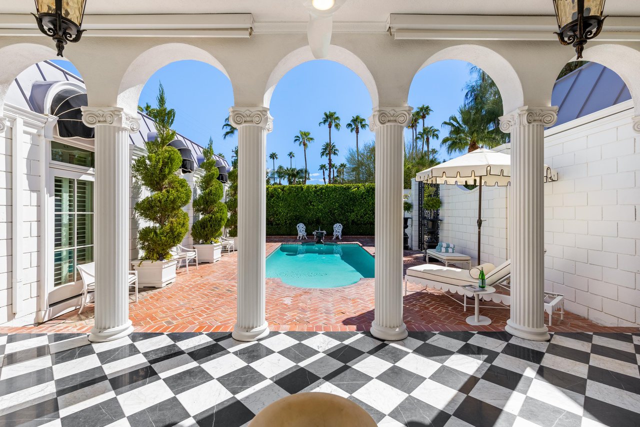 Hollywood Regency style throughout