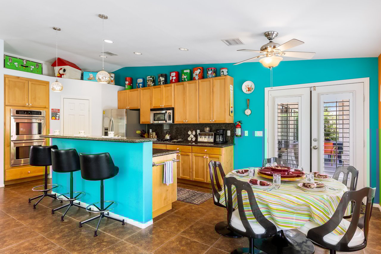 Kitchen and dining room