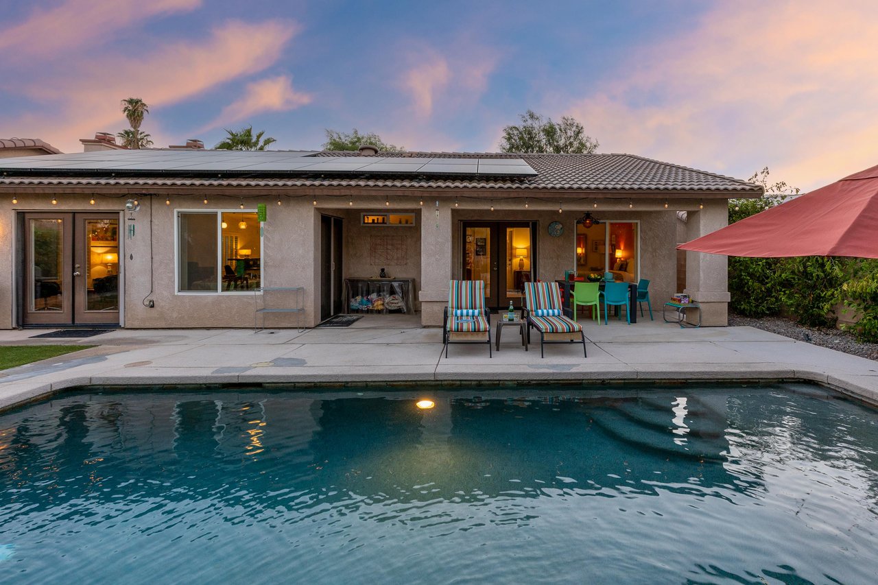 Covered backyard patio