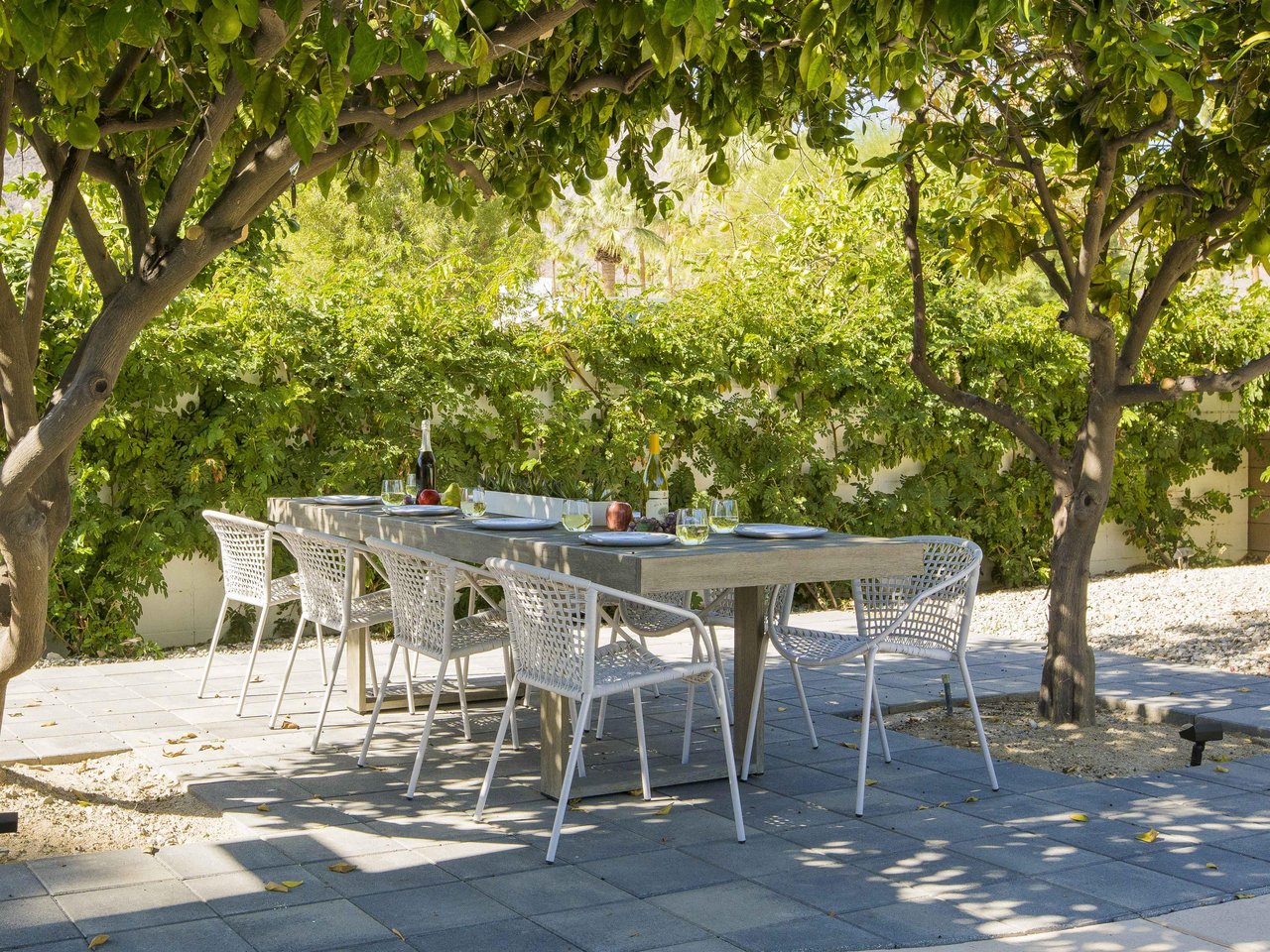 Enjoy al fresco dining day or night