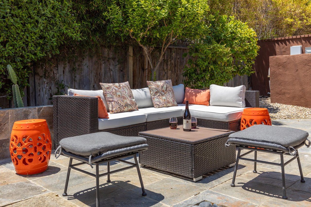 Lots of patio seating