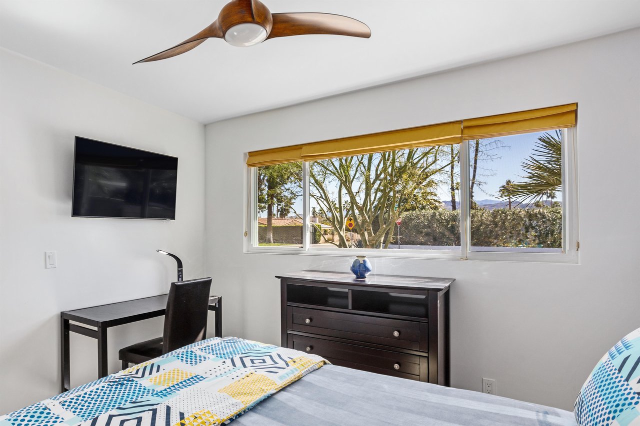 Guest bedroom with workfromhome space