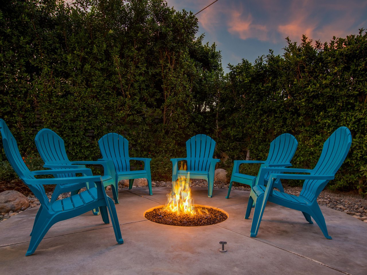 Nights around the cozy fire pit