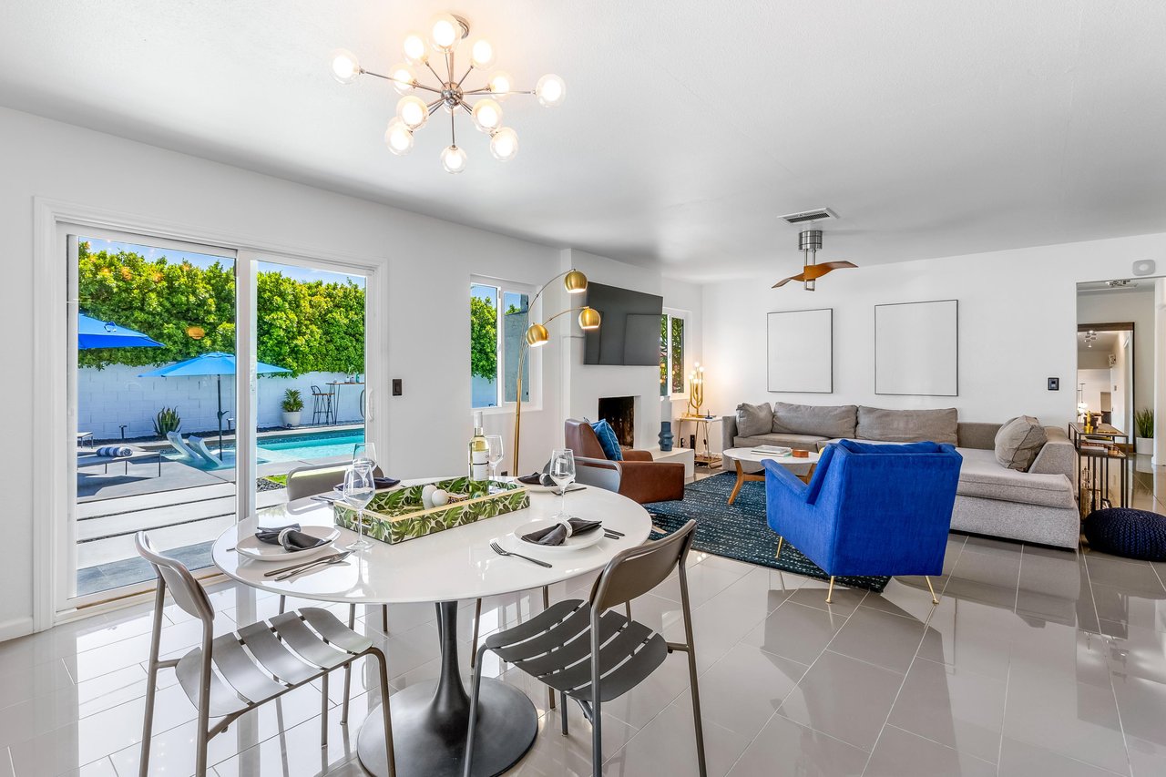 Open concept living spaces