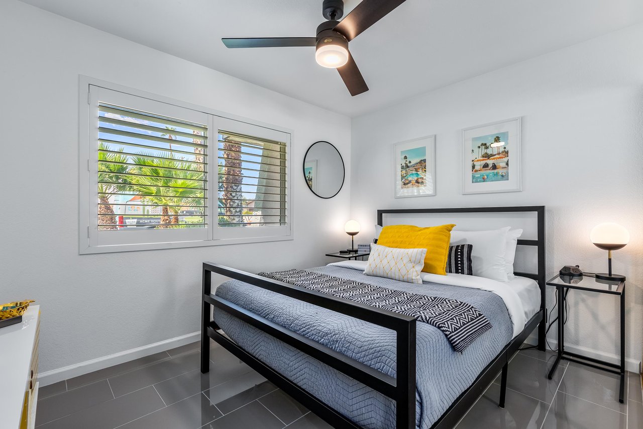Peaceful guest bedroom