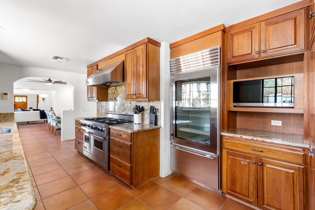 Chefs kitchen with modern stainless steel appliances