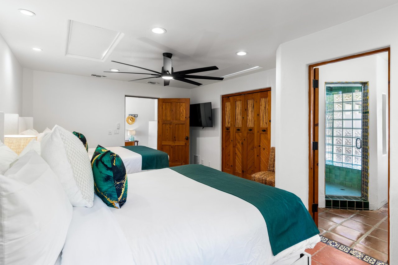 Guest bedroom with two queen beds