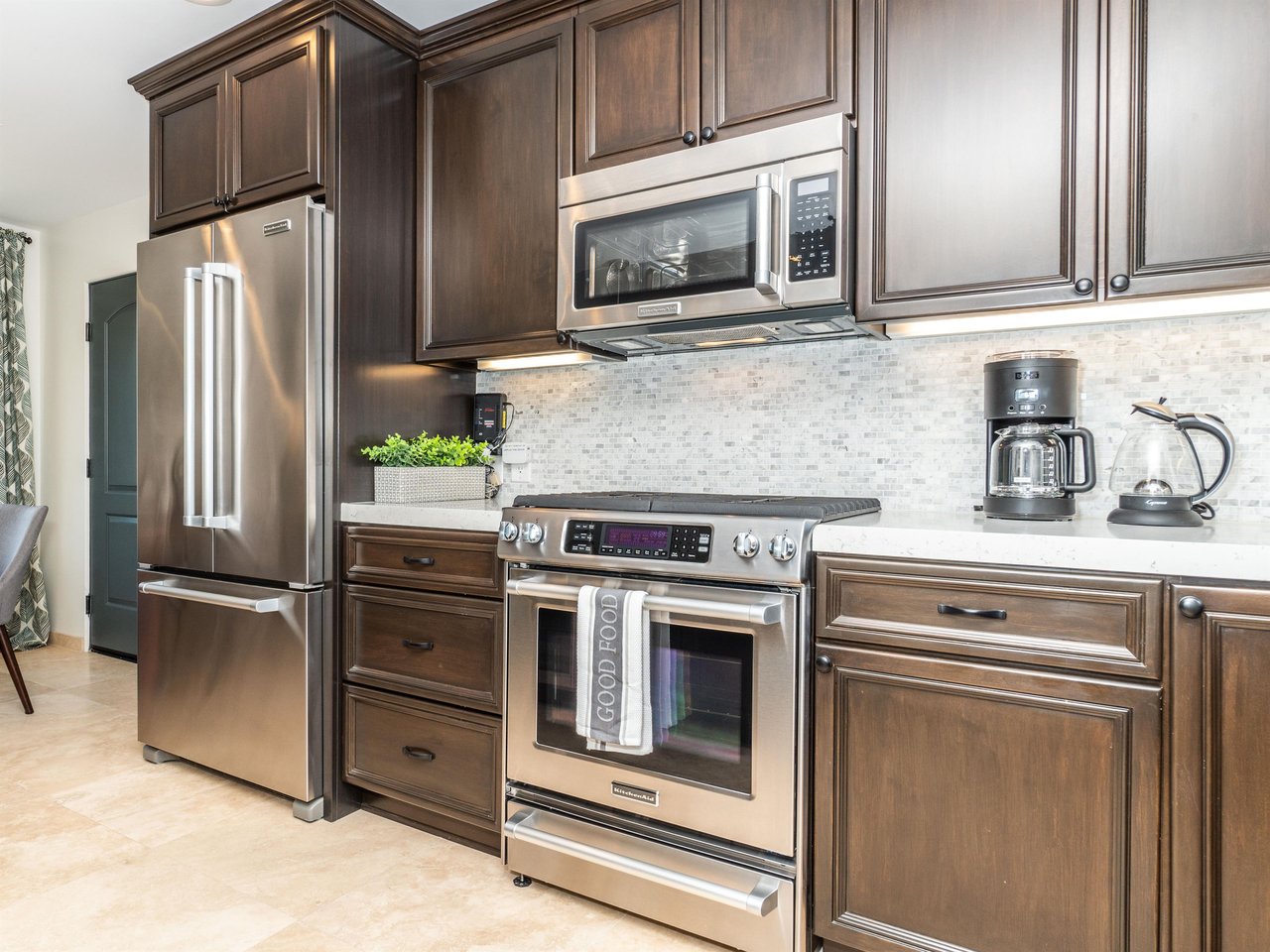 Well stocked kitchen