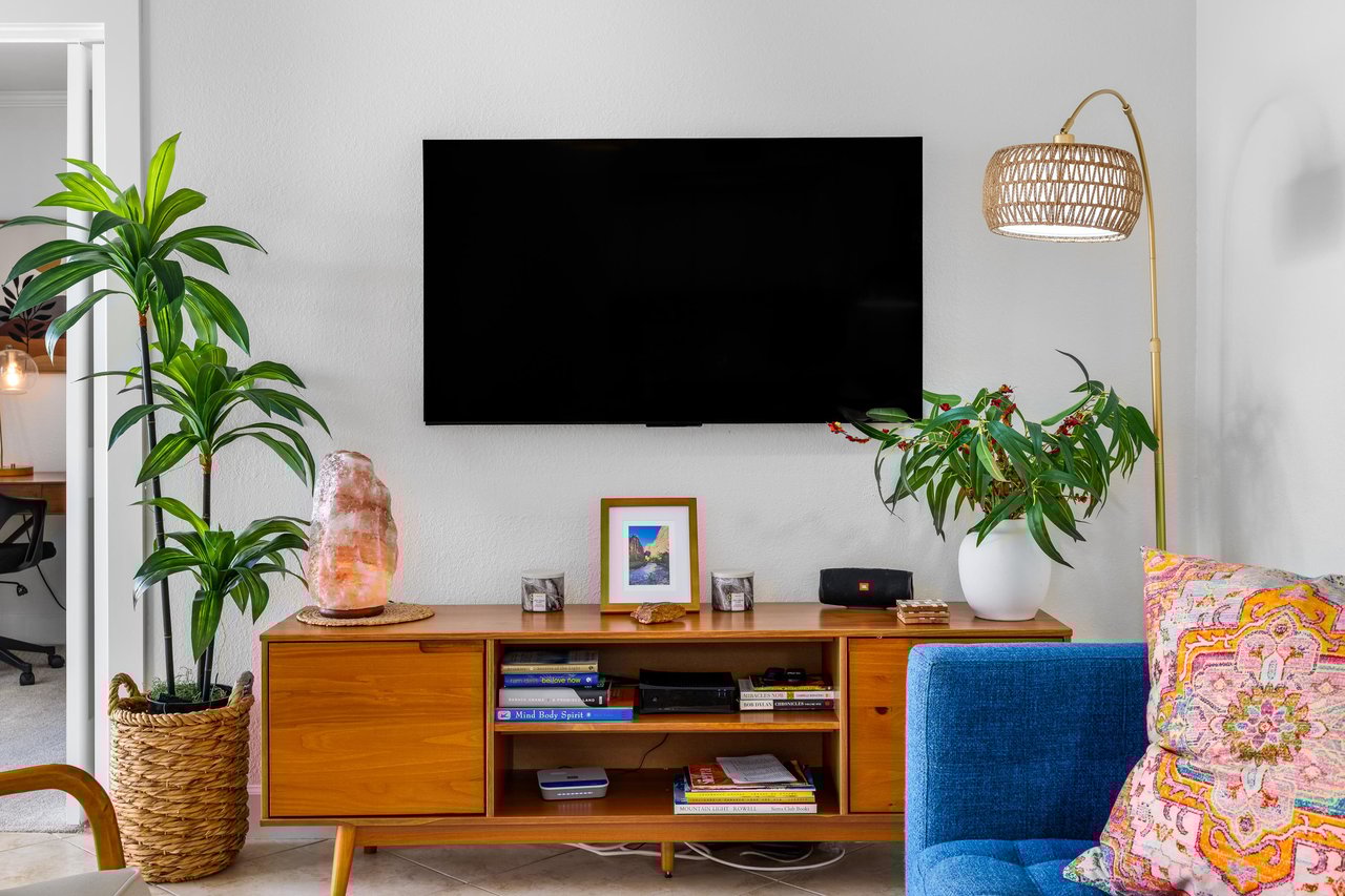 Midcentury furniture with modern touches