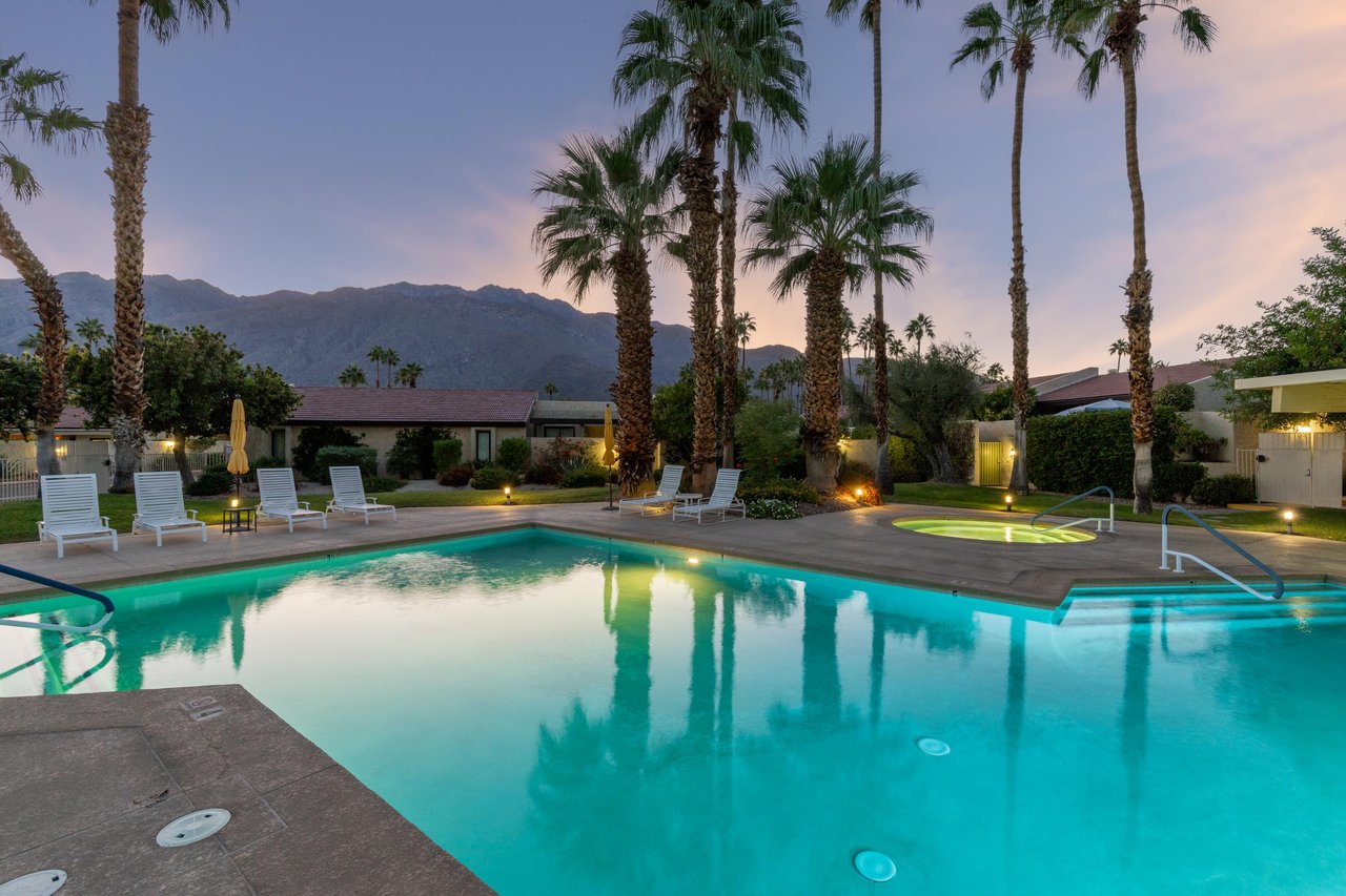 Watch the sunset from the pool