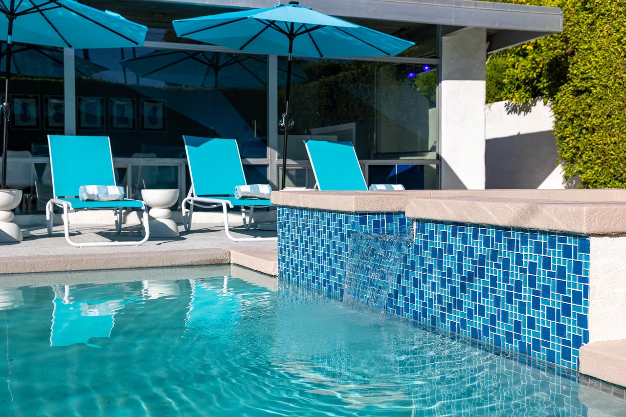 Enjoy a dip in the pool or spa