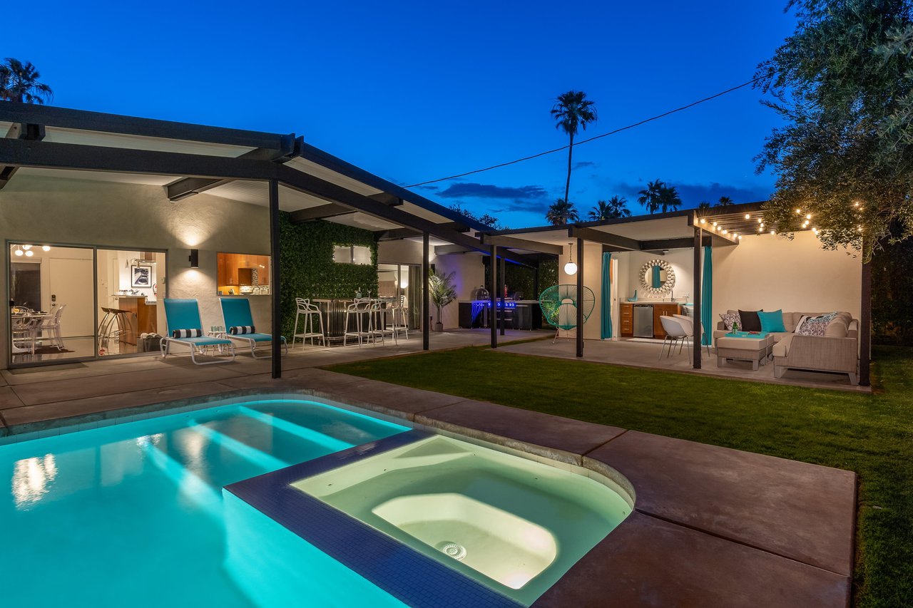 Relax in the inground spa