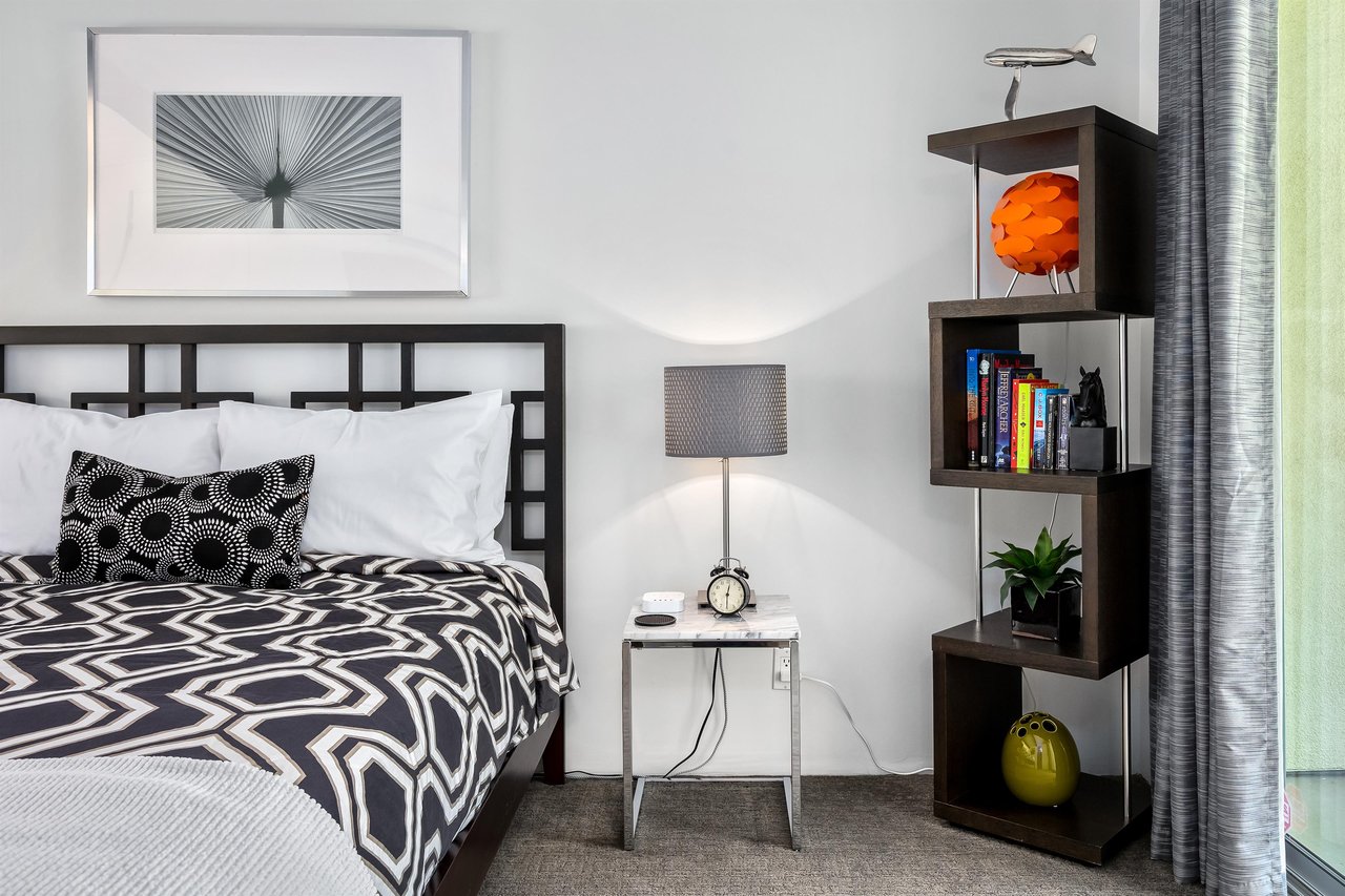 Fun black and white decor