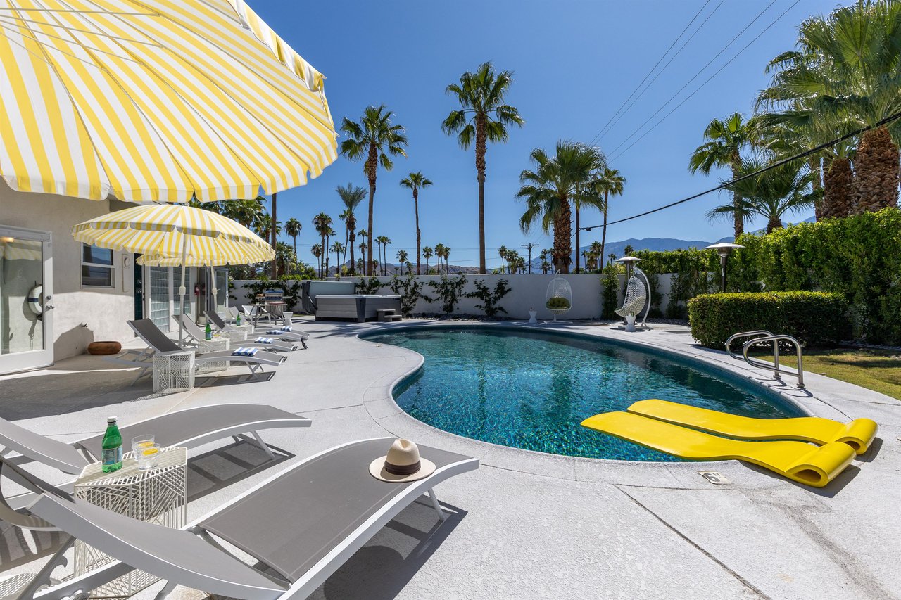 Large private backyard