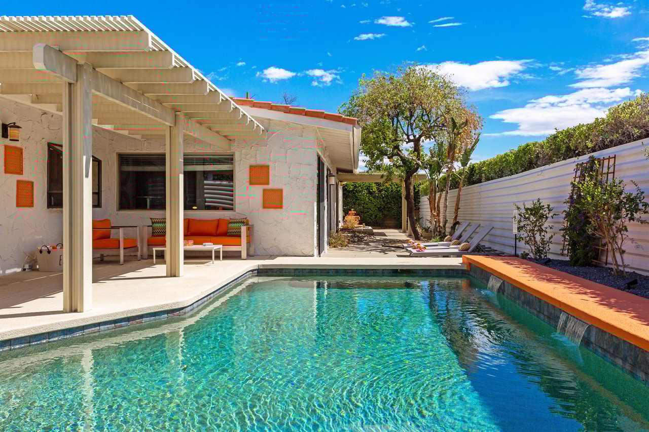 Enjoy the sundrenched pool yard