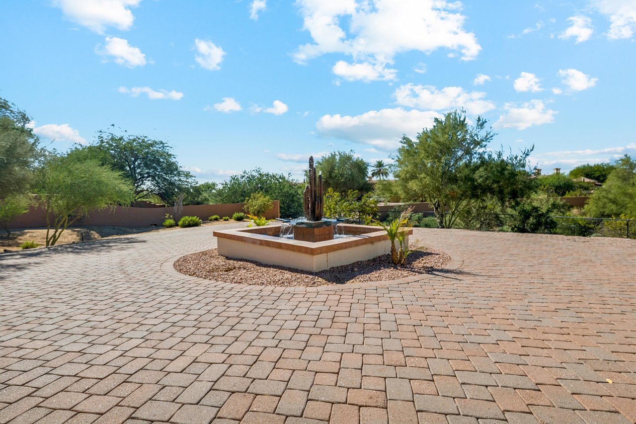 Check out this water feature as you pull up to the property.