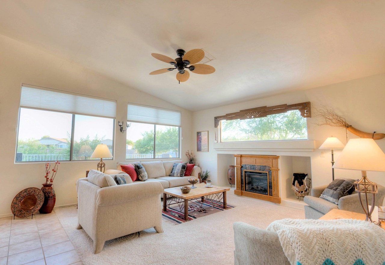 With great views and Electric Fireplace