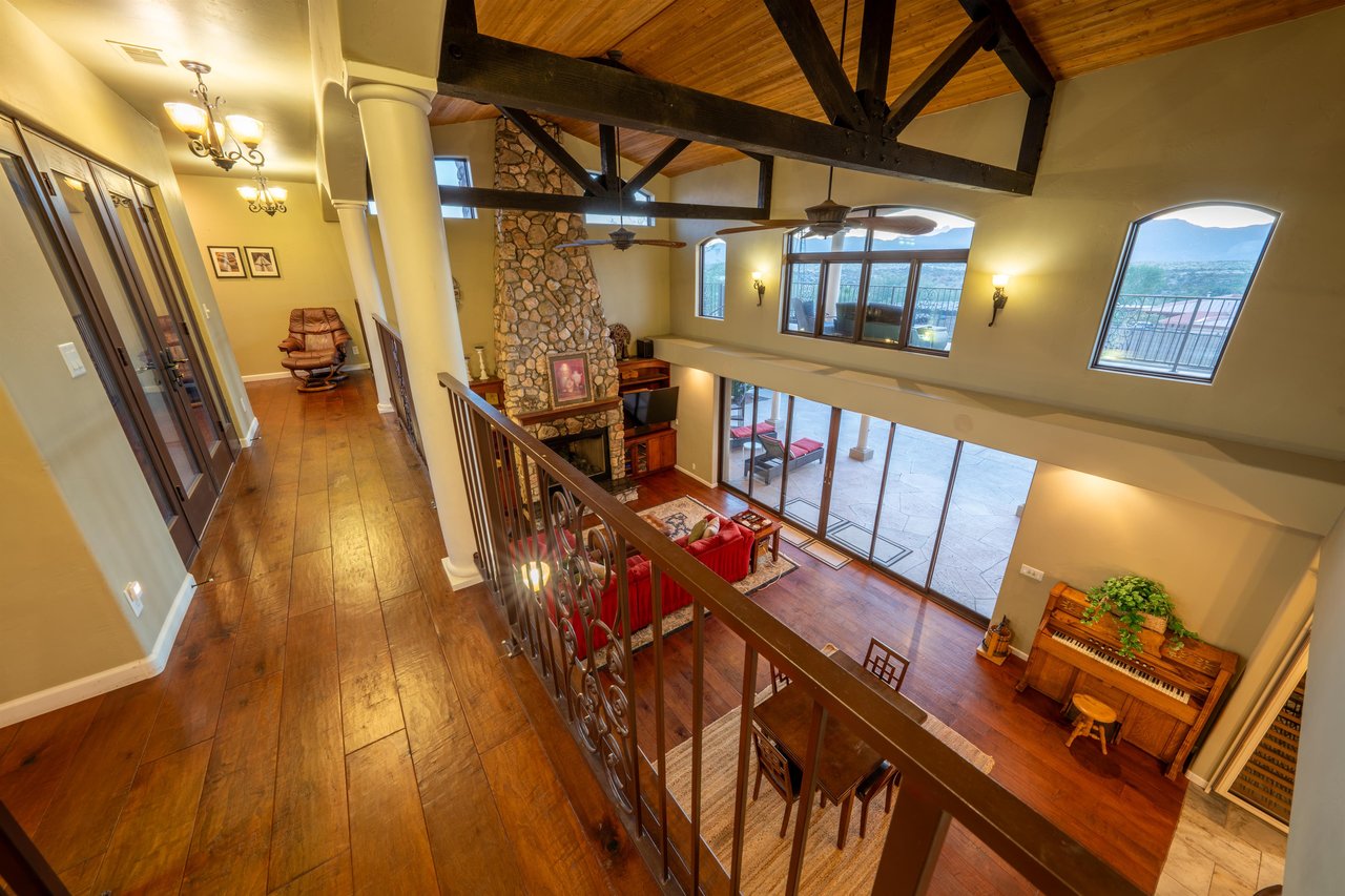 Upstairs Looking Down To The Huge Great Room