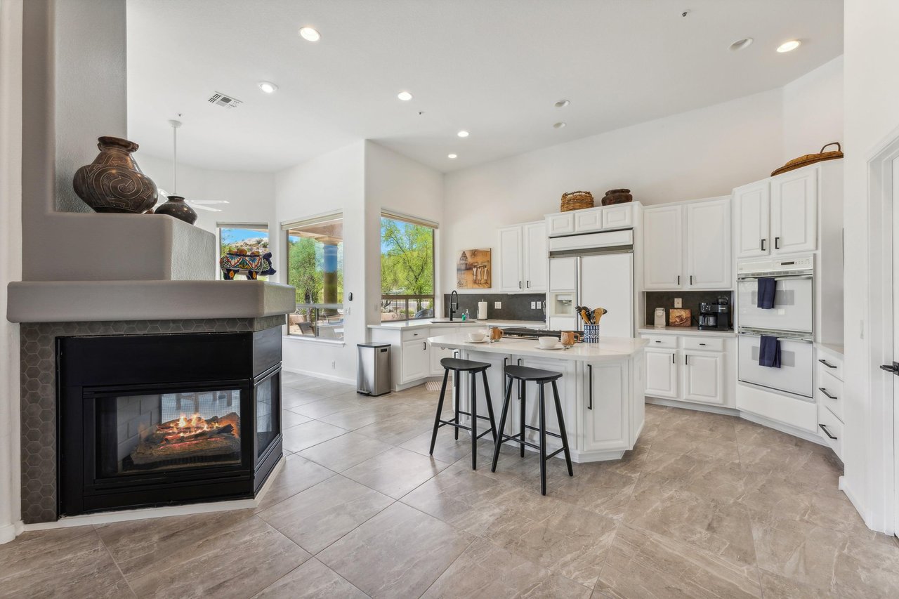 Bright and spacious kitchen stocked with all the essentials