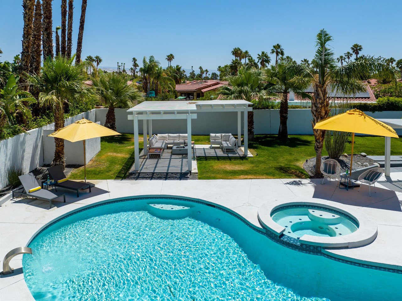 Aerial pool views
