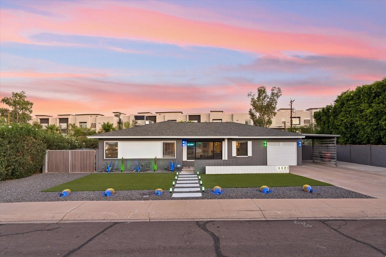 A modern 3 bedroom, 2 bathroom home with a private pool, hot tub, pool table, and mini golf located in Scottsdale, AZ