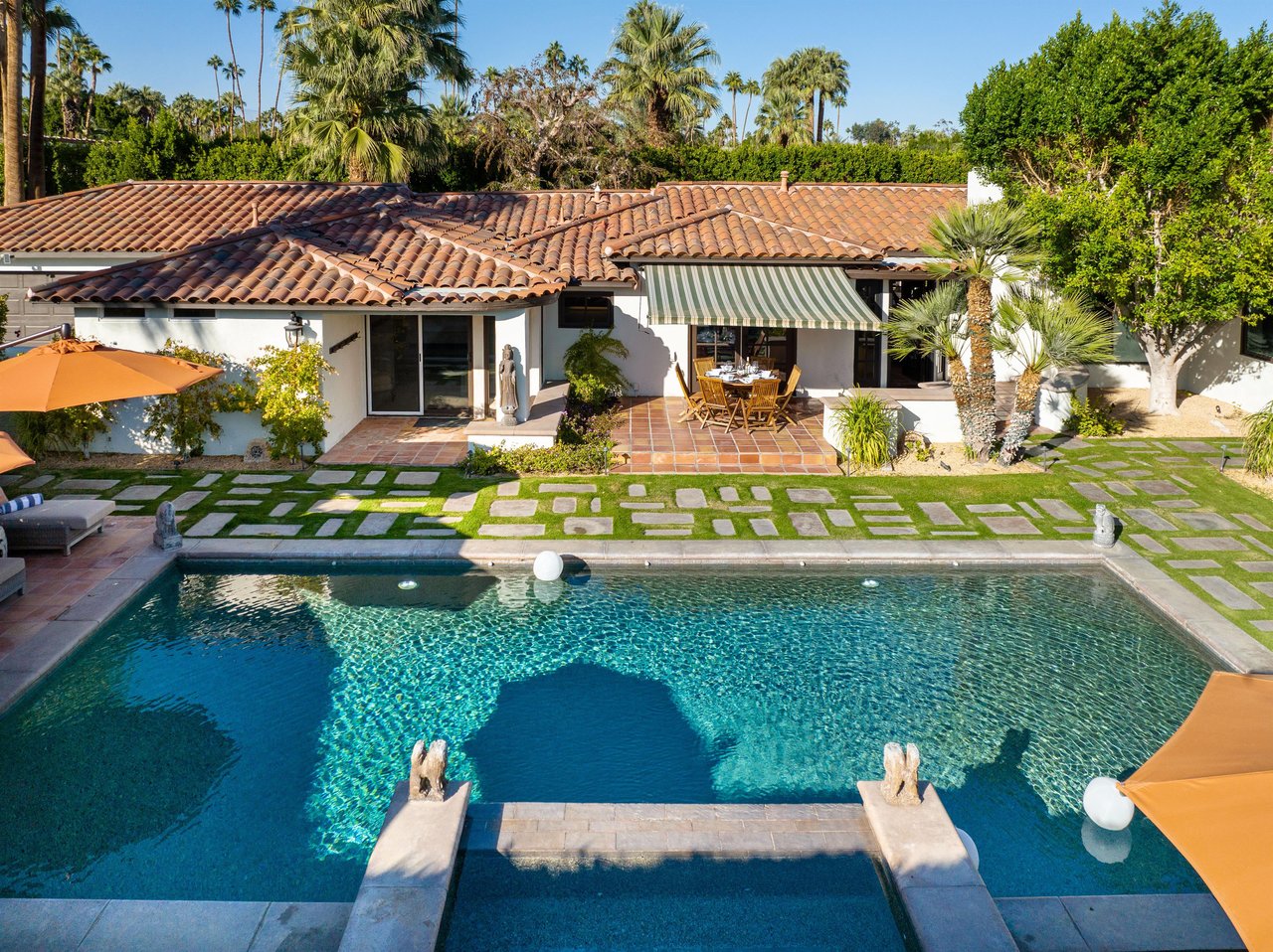 Aerial pool views