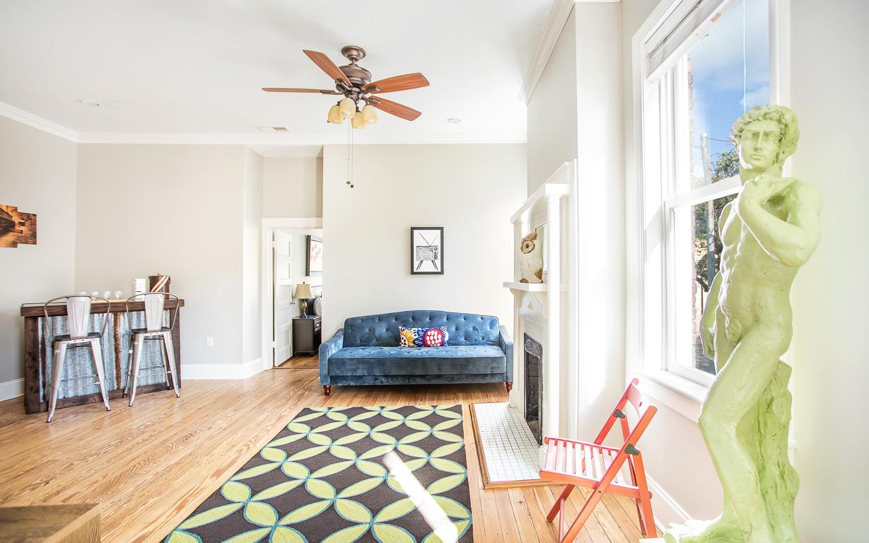 Eclectic finds make this space unique.