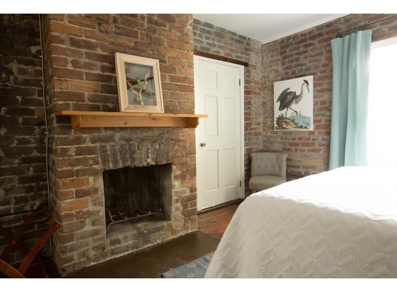 The back door to a small balcony.