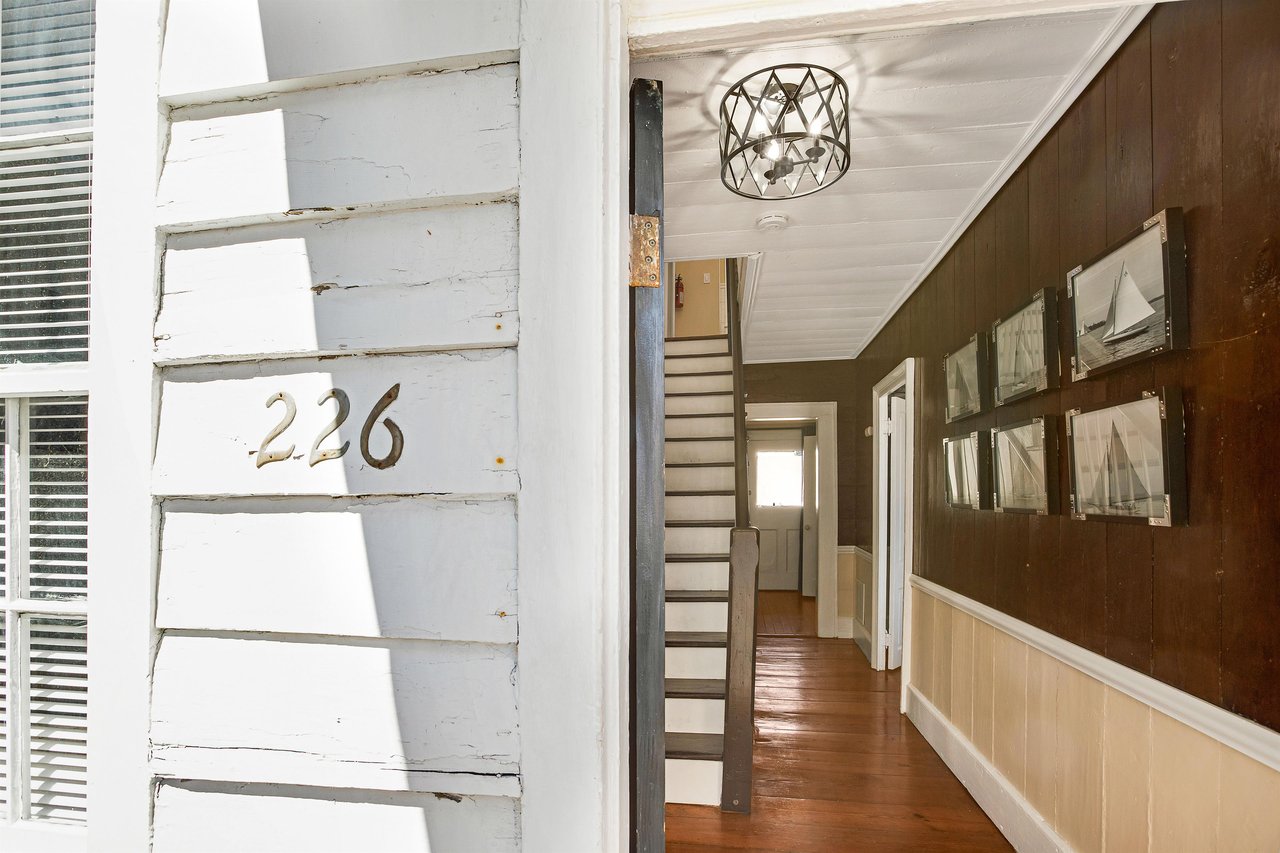 Upstairs, youll find the entrance to your spacious abode