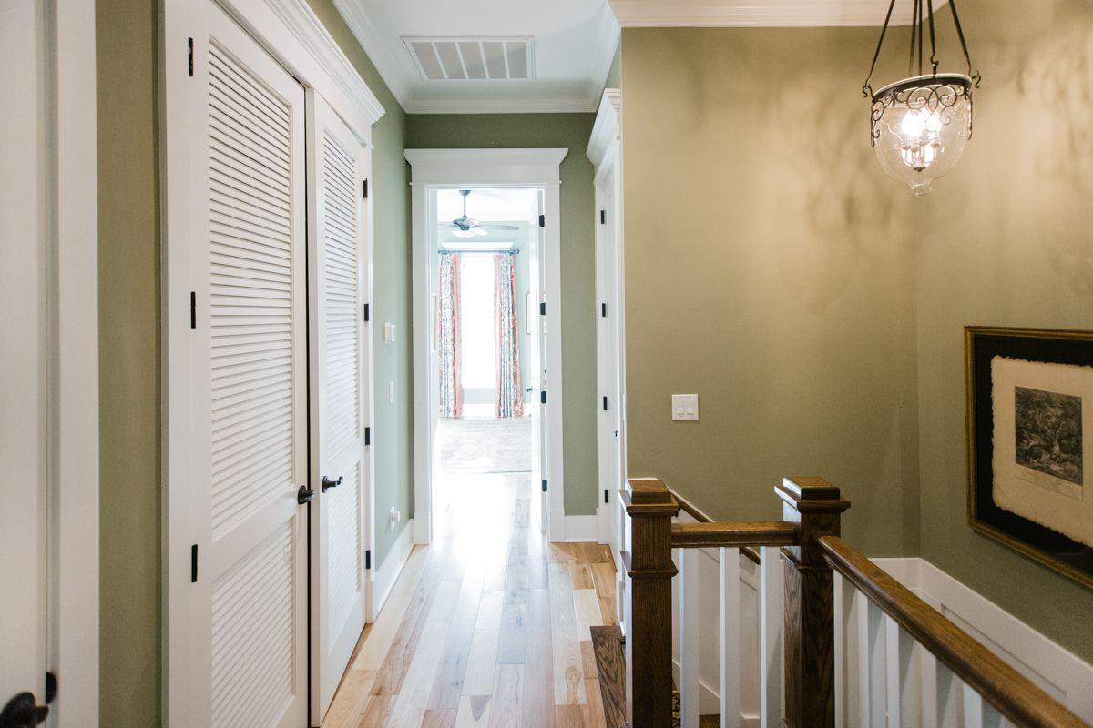Atop of the stairs, a landing between the two suites.