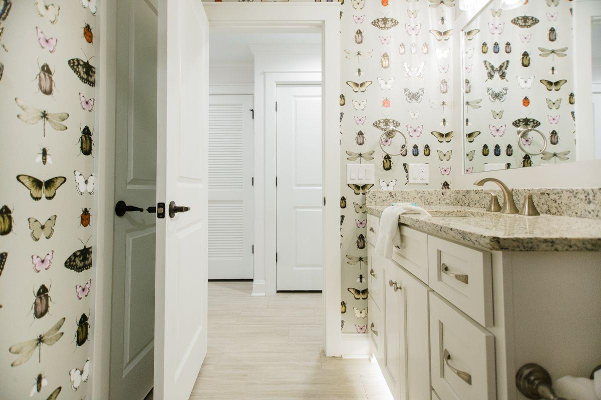 The wallpaper brings each room to life