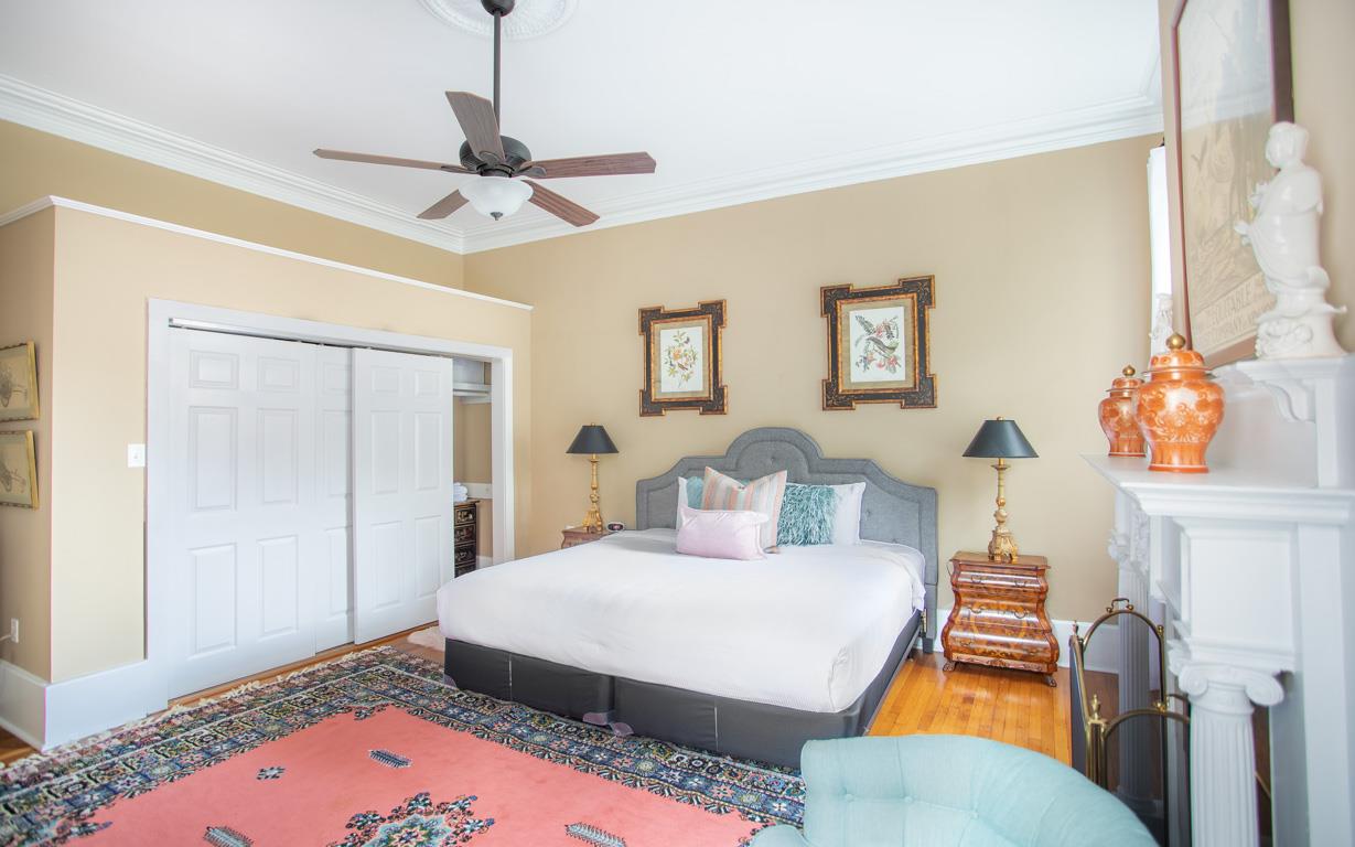 Ample closet space is ideal for extended stays.