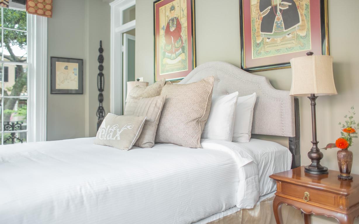 The second bedroom has a Queen size bed.
