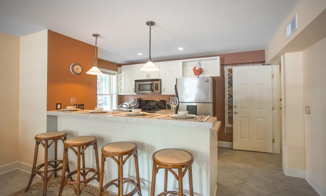This full kitchen has everything you need for your stay