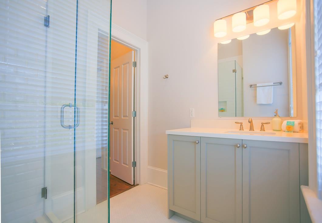 Extra space on the vanity for all your toiletry needs.