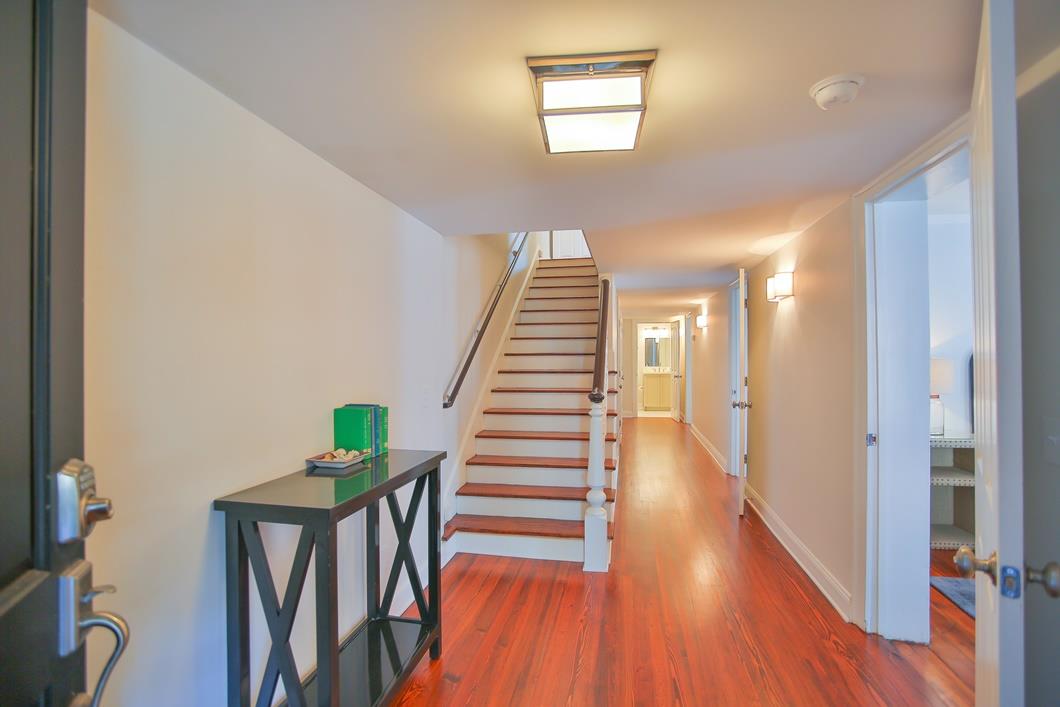 Downstairs there is a separate entrance as to not wake up others.