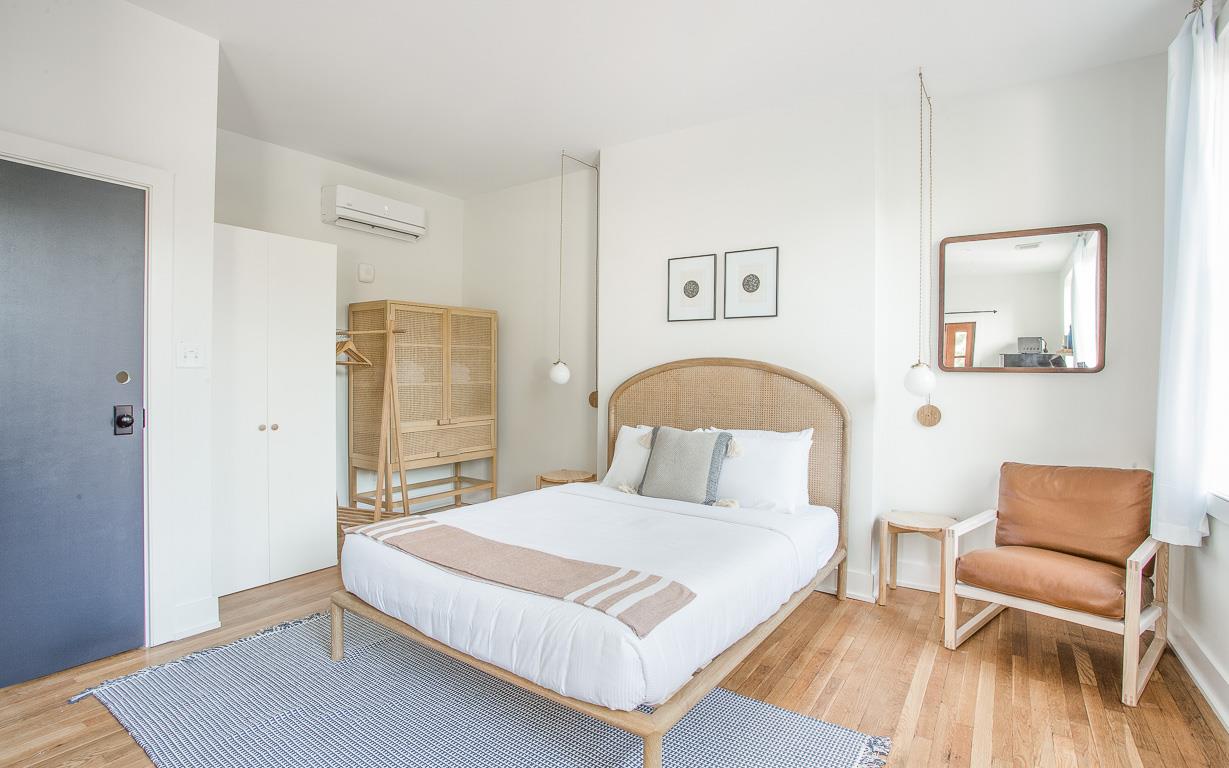 Walk into your luxury studio apartment.