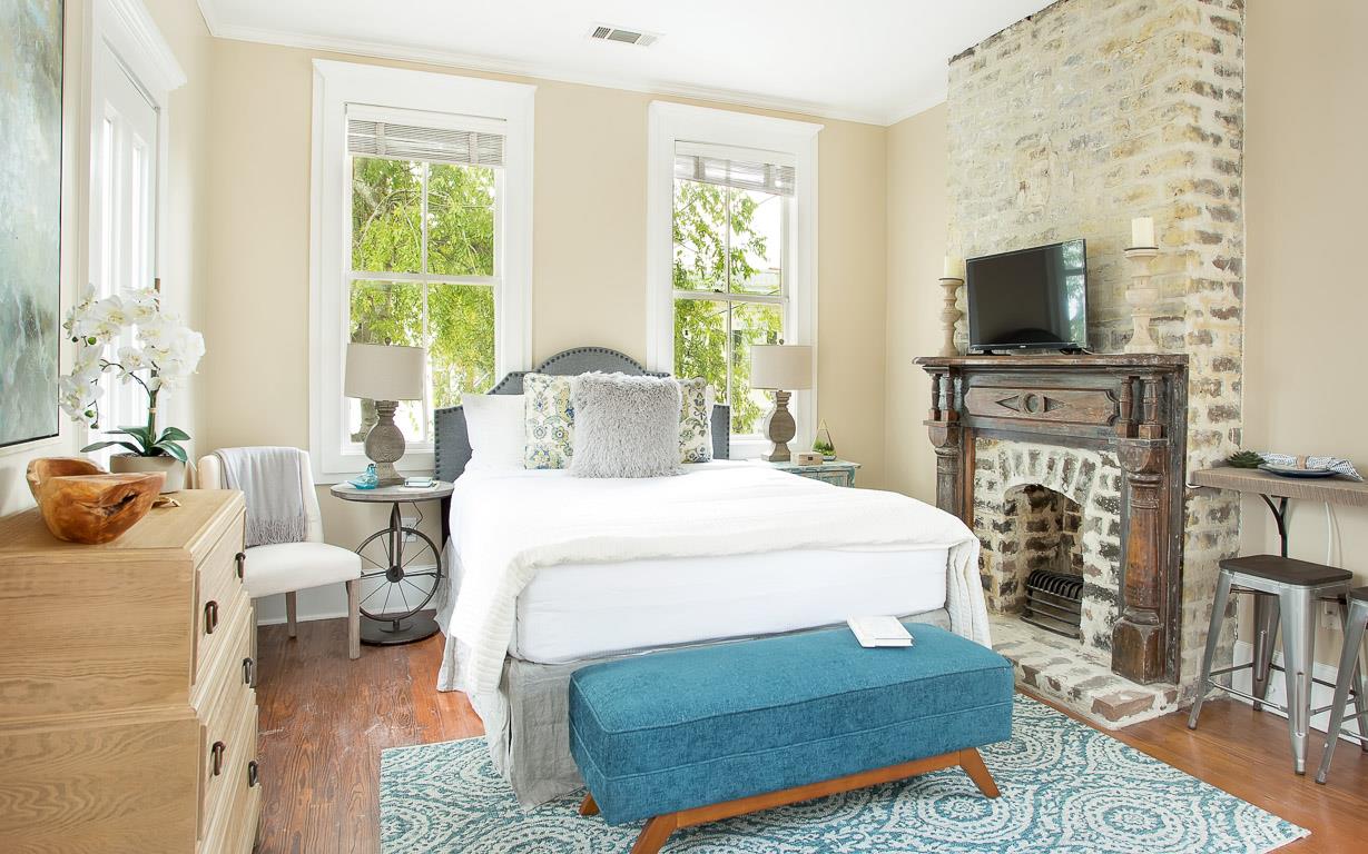 Walk right into the cozy bedroom.