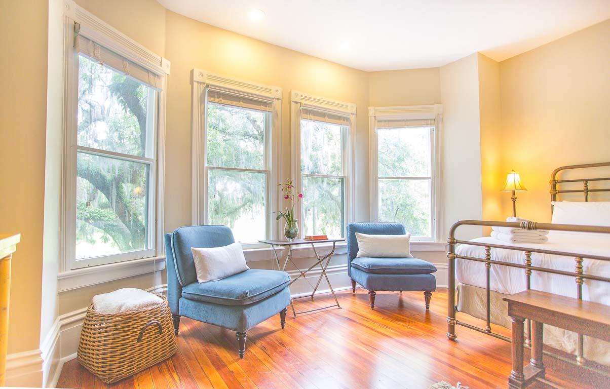 Forsyth Park is just outside.