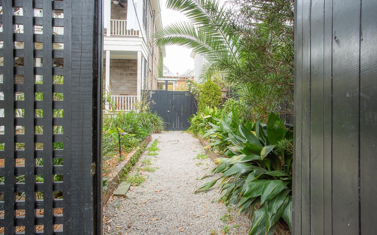 Guests can also enter the home off of the parking in the lane.