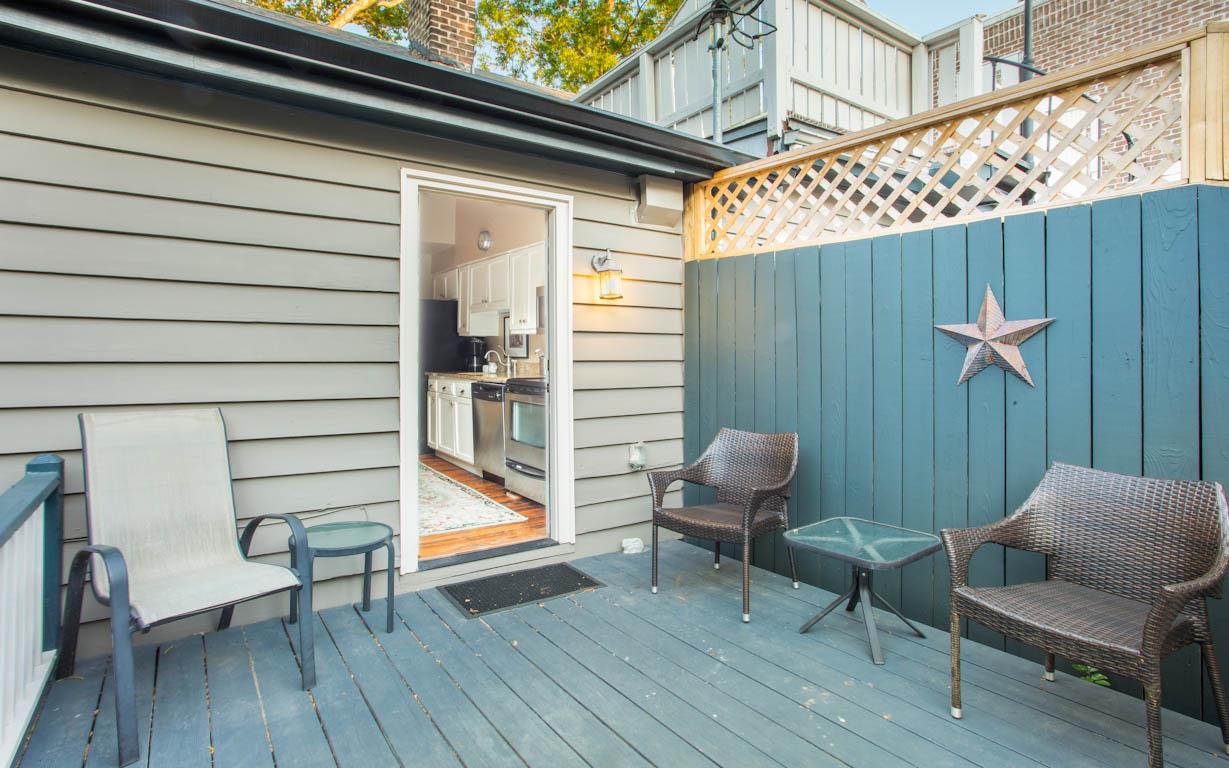 Step outside onto your private patio.