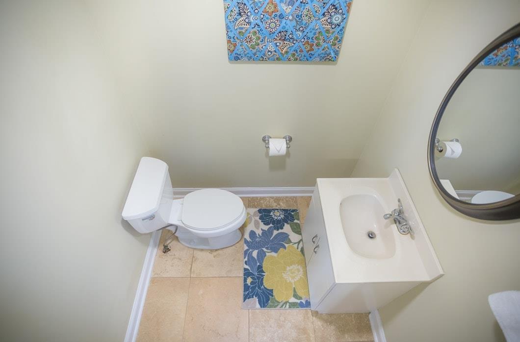 Half bathroom on main floor.