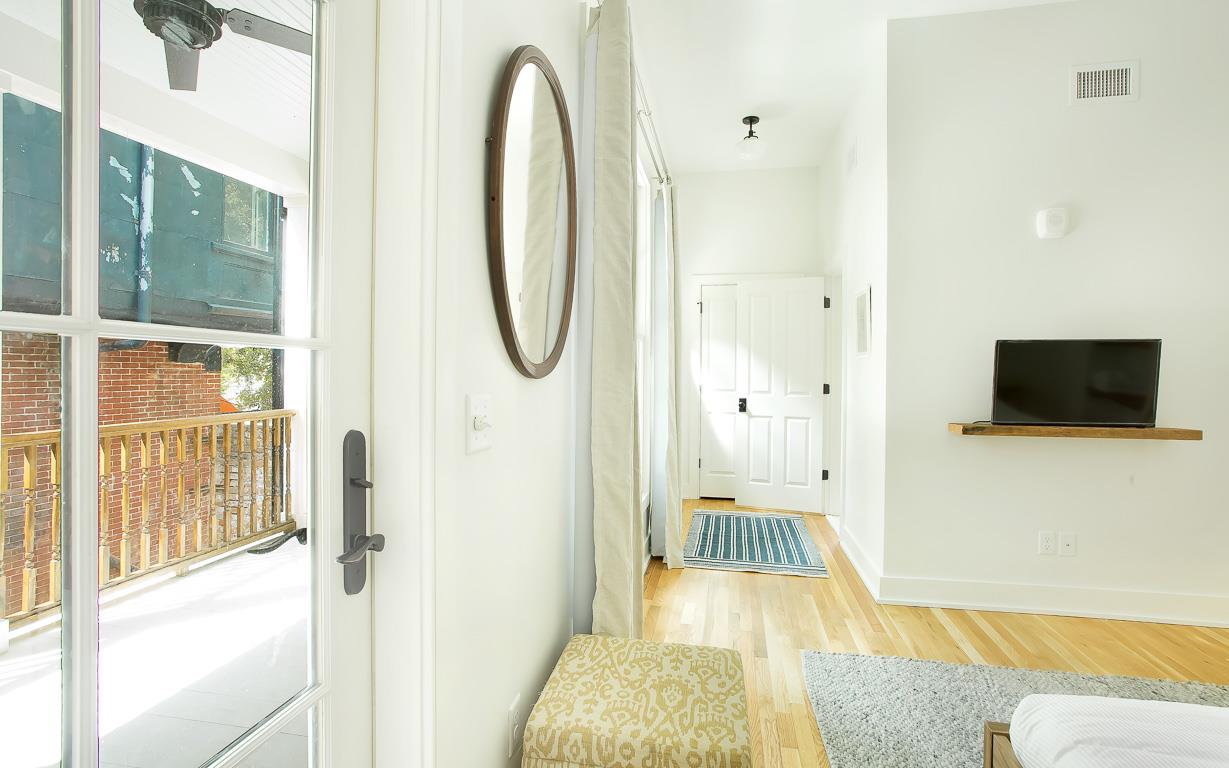 A full size closet and full bath are around the corner.