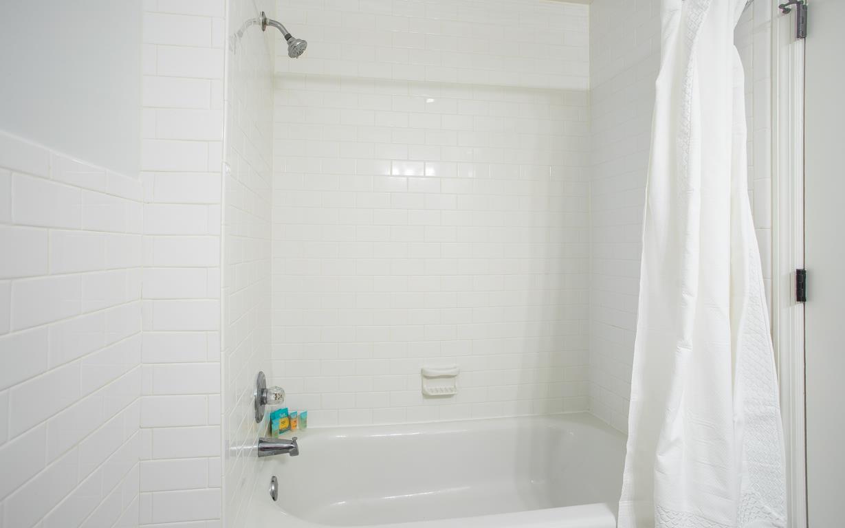 Soaps and towels are provided.