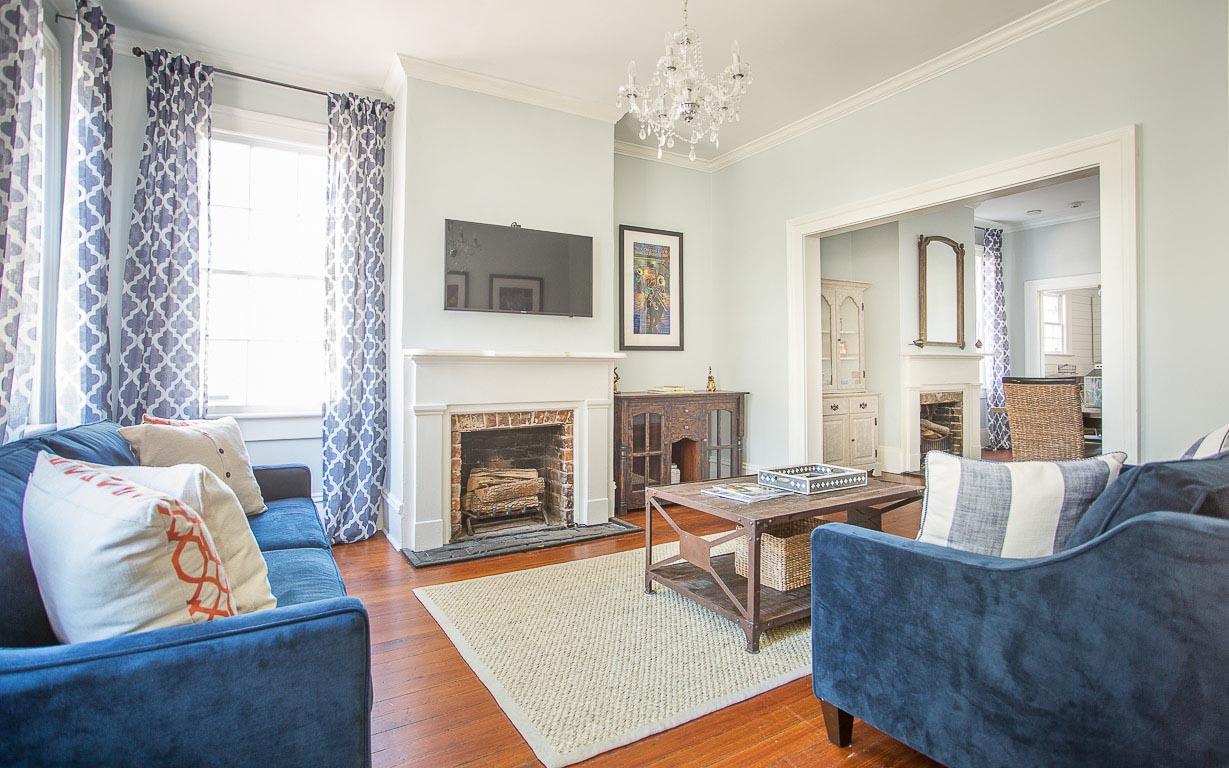 Catch up with friends and family in the spacious living room.